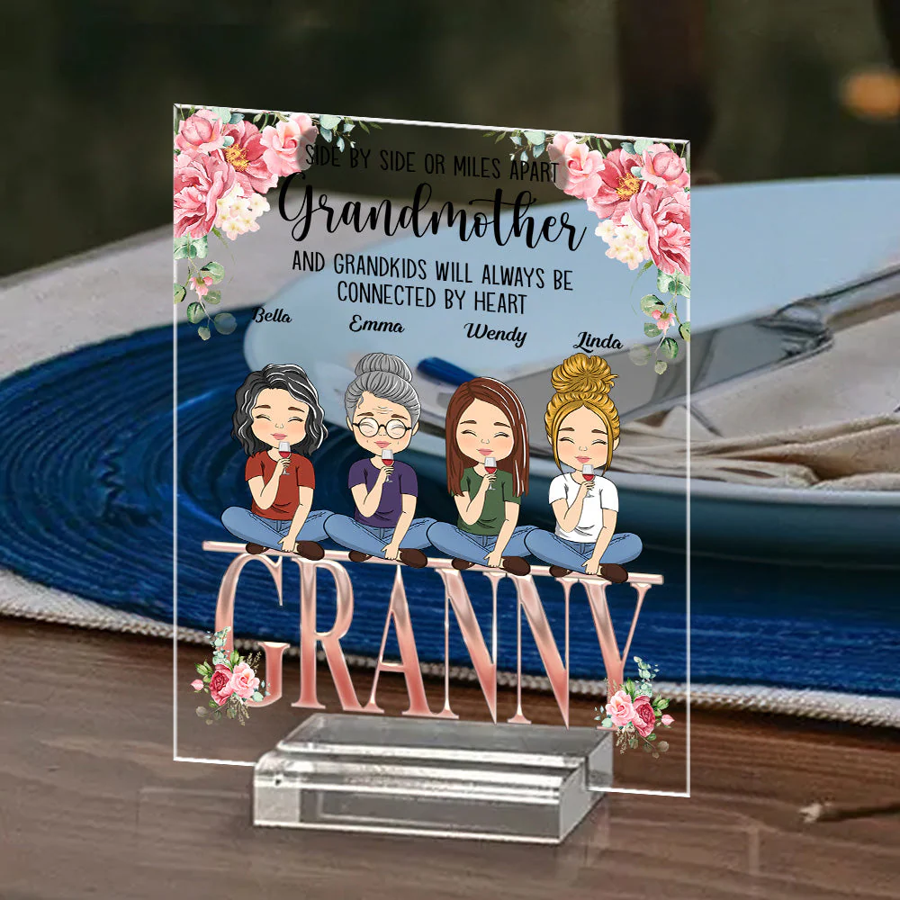 Always Close To The Heart - Personalized Custom Acrylic Plaque With Base - Image 2