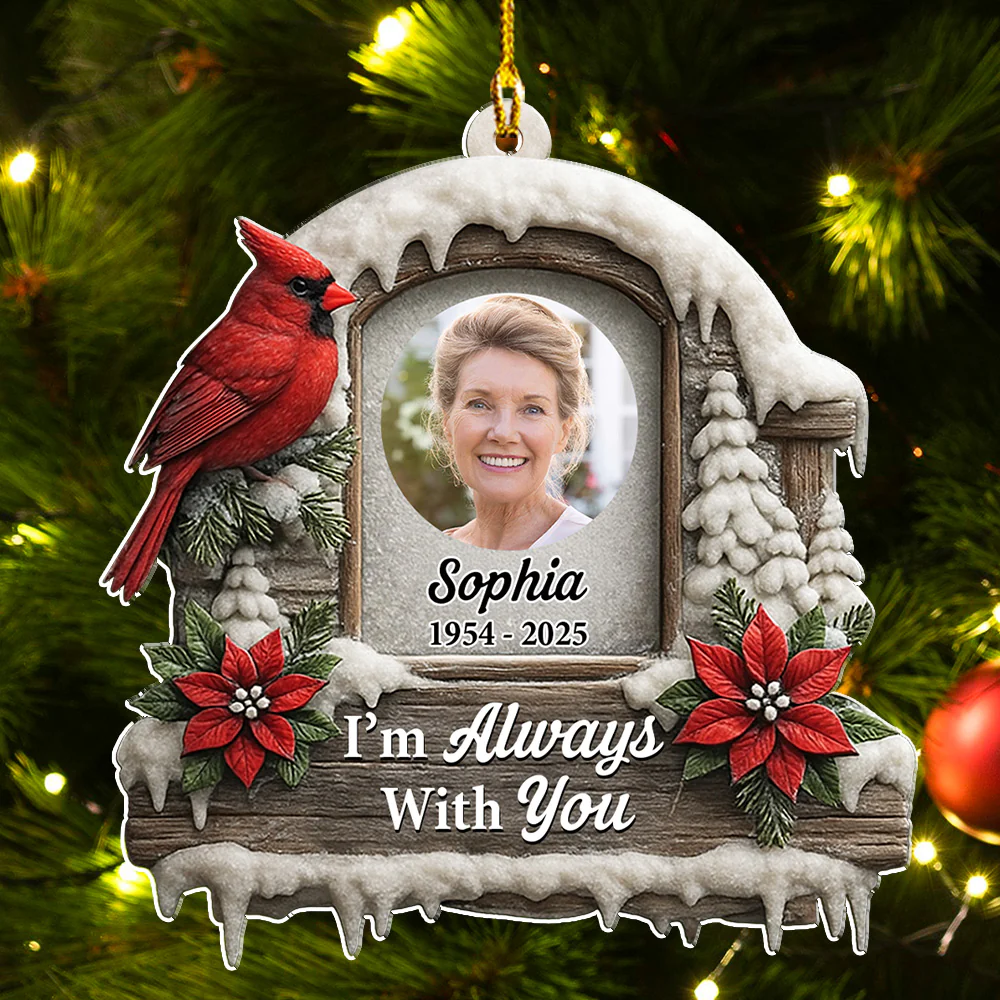 Always In My Memory - Personalized Custom Acrylic Ornament - Image 4