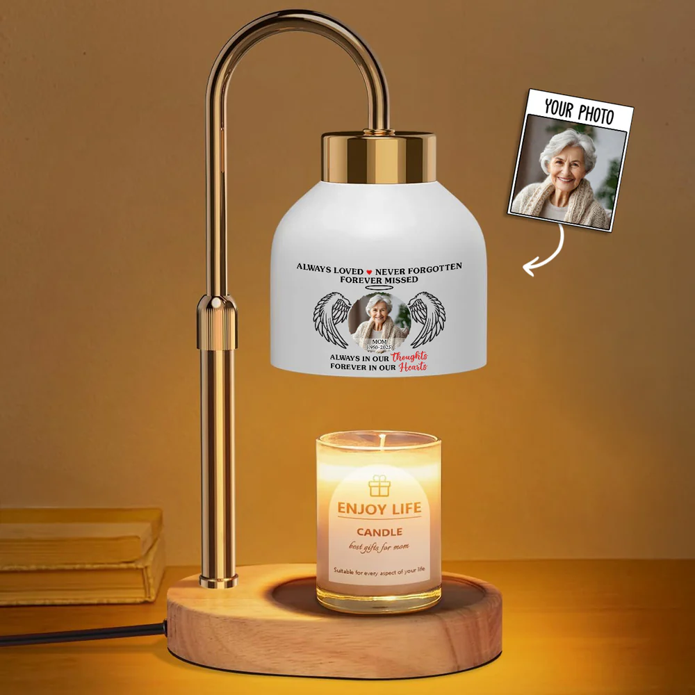 Always In Our Thoughts - Personalized Custom Candle Warmer Lamp - Image 2
