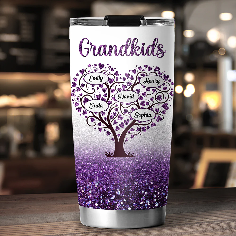 Always Love My Grandkids - Personalized Custom Tumbler - Image 4