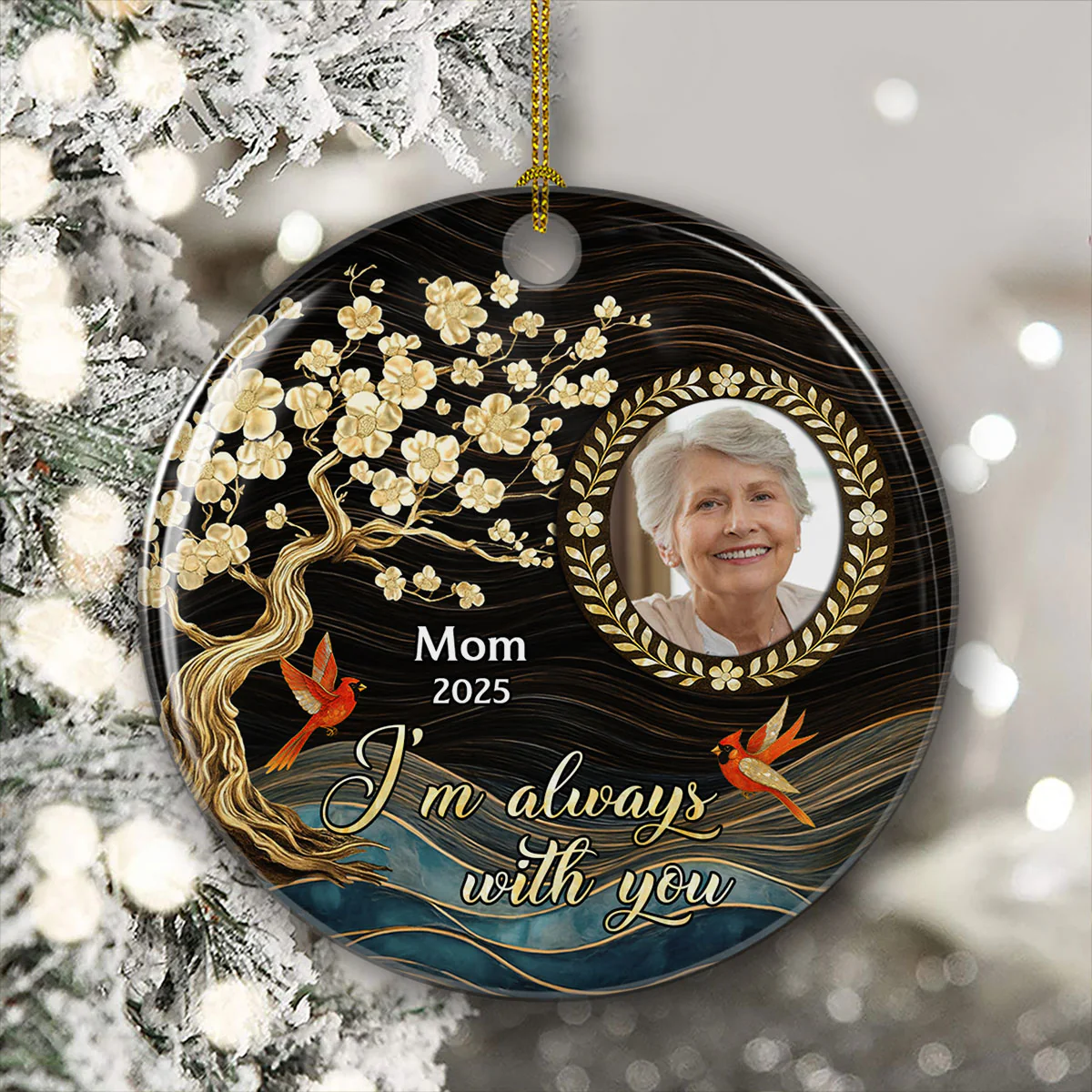 Always Love You - Personalized Custom 3D Inflated Effect Ceramic Ornament - Image 2