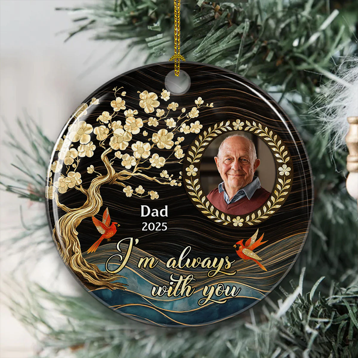 Always Love You - Personalized Custom 3D Inflated Effect Ceramic Ornament - Image 4