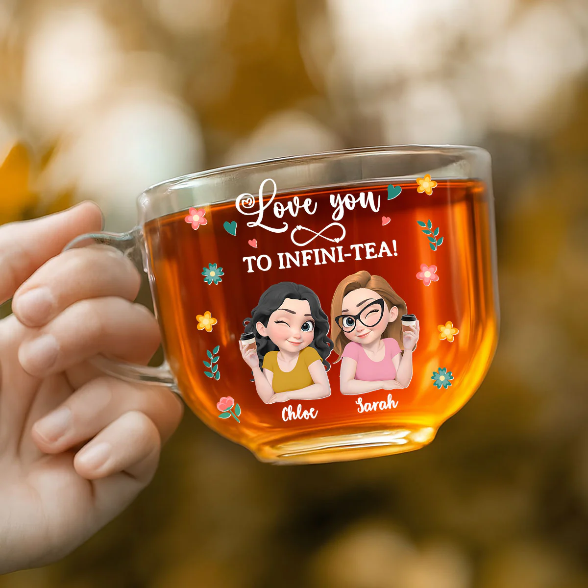 Always Love You - Personalized Custom Glass Tea Cup