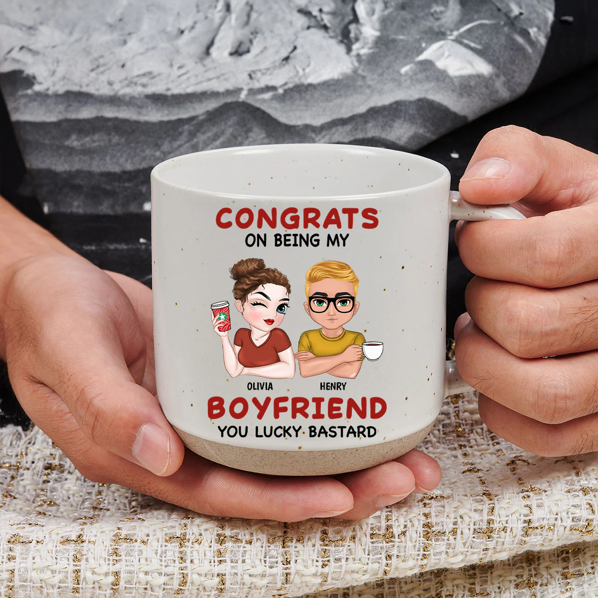 Always Love You - Personalized Custom Pottery Mug - Image 3