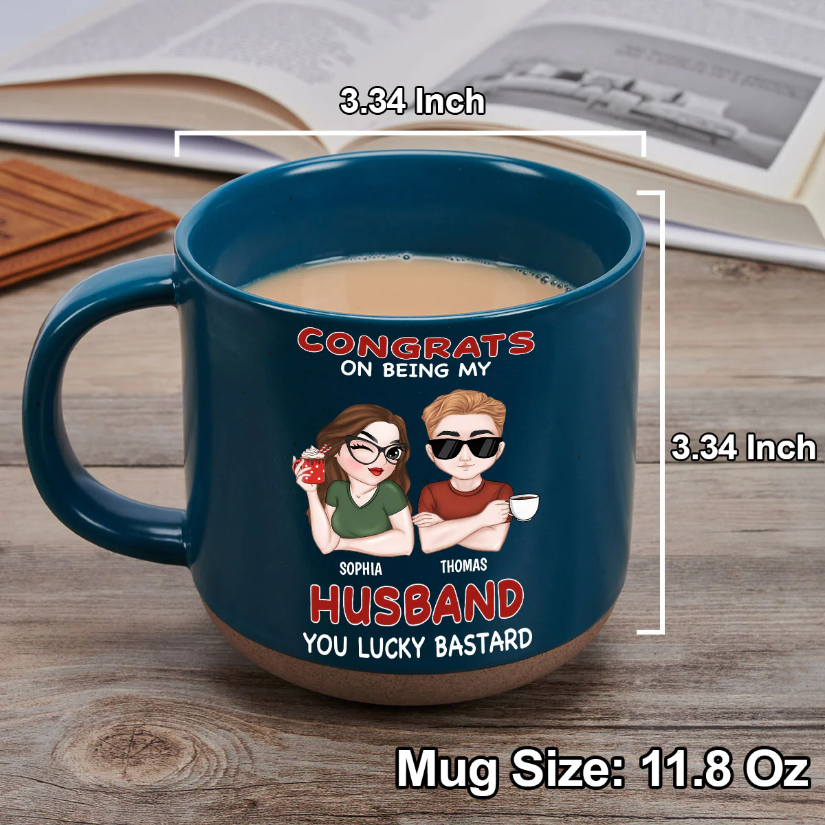 Always Love You - Personalized Custom Pottery Mug - Image 4