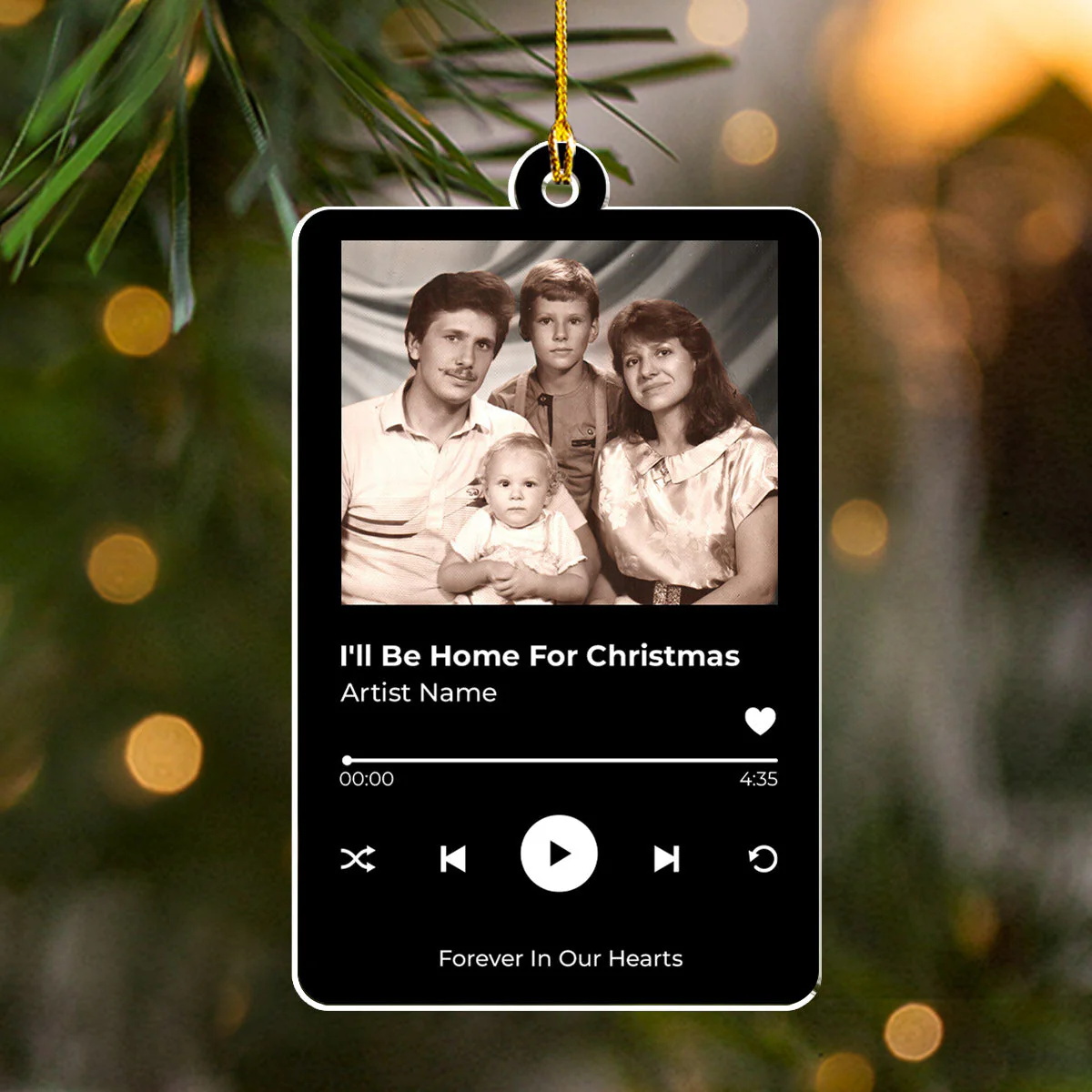 Always Miss You - Personalized Custom Acrylic Ornament - Image 4