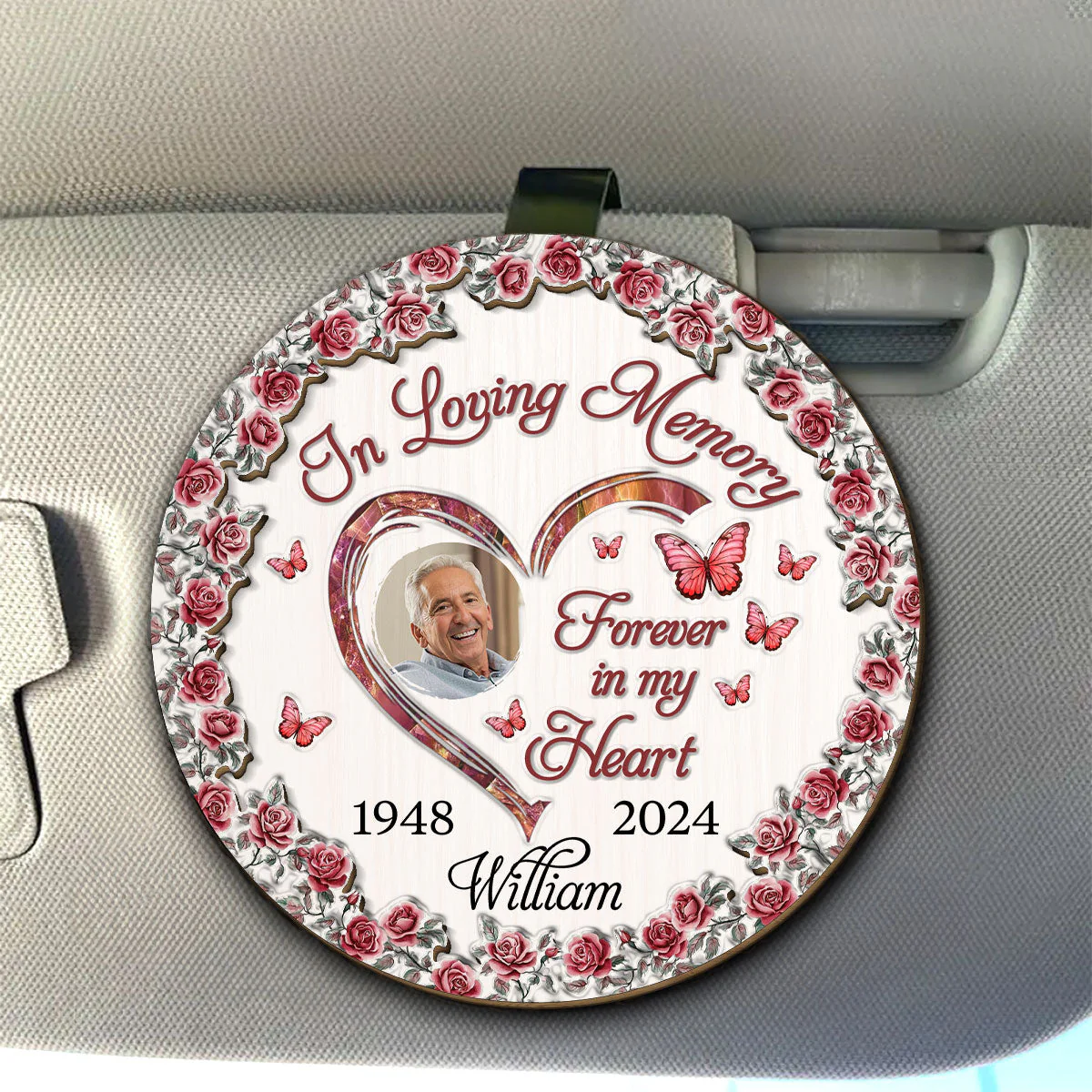 Always Miss You - Personalized Custom Car Visor Clip - Image 2