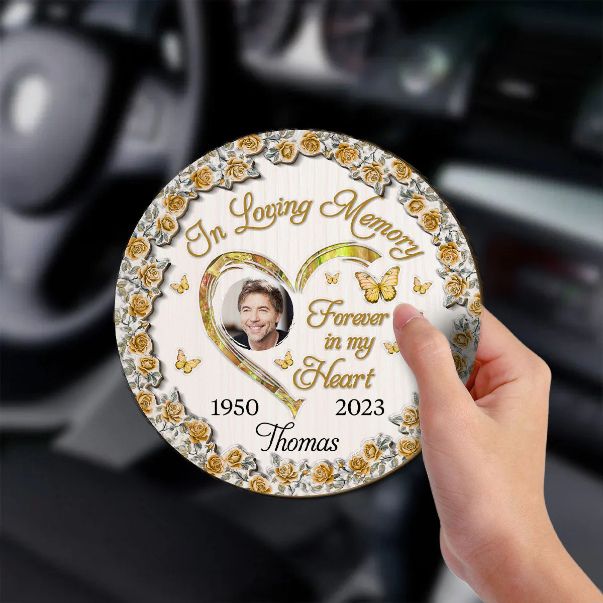 Always Miss You - Personalized Custom Car Visor Clip - Image 3