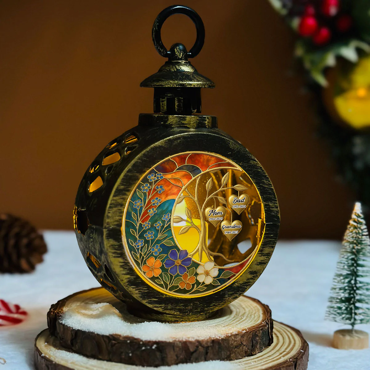 Always Miss You - Personalized Custom Christmas Lantern - Image 5