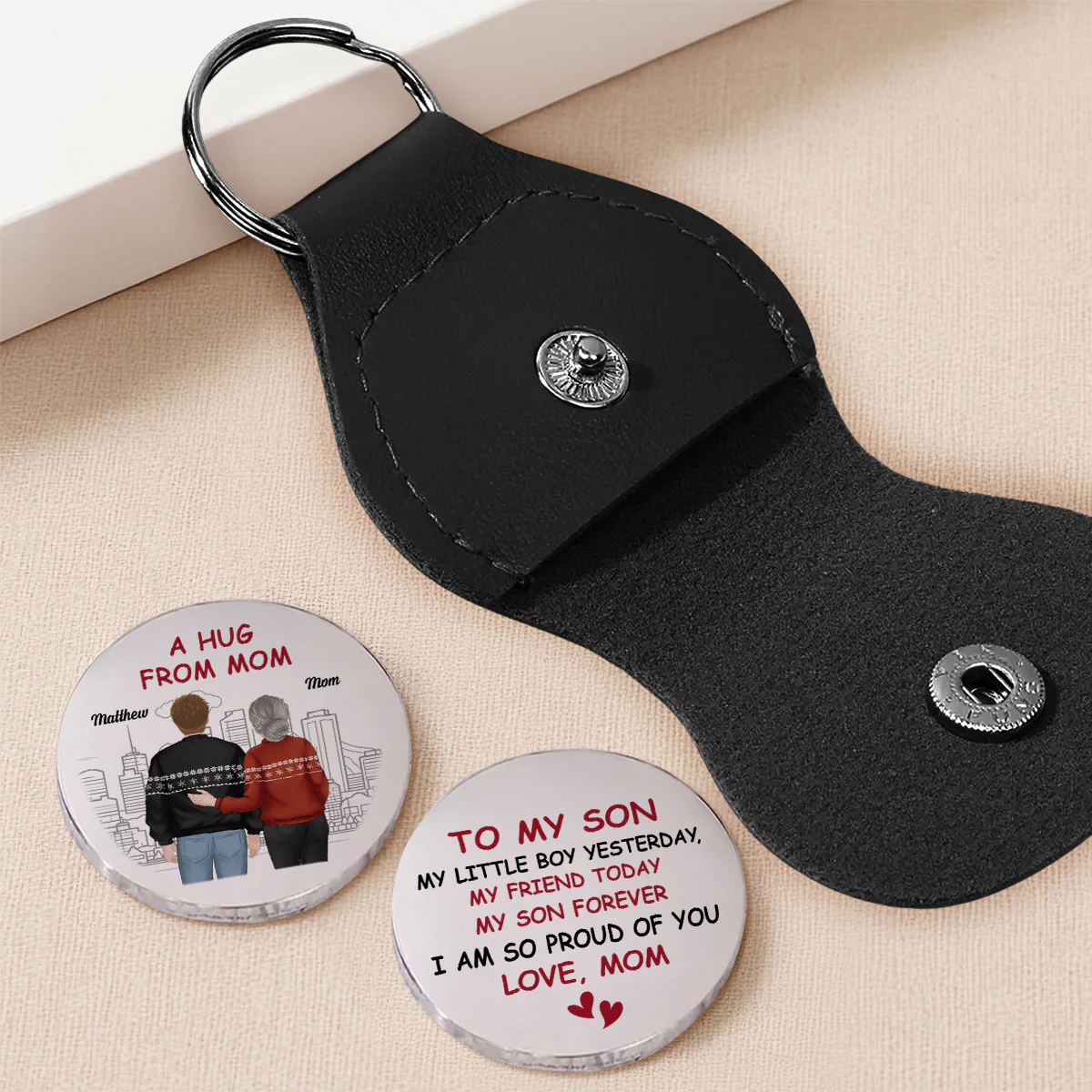 Always My Baby Boy - Personalized Custom Pocket Hug - Image 2