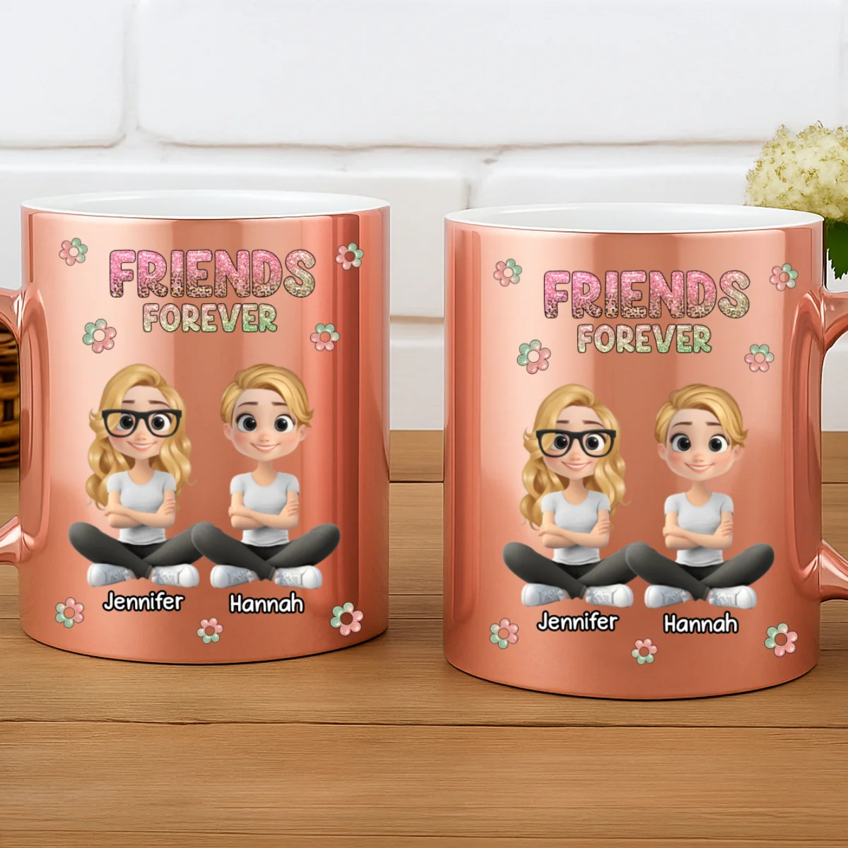 Always My Bestfriend - Personalized Custom Metallic Mug - Image 8
