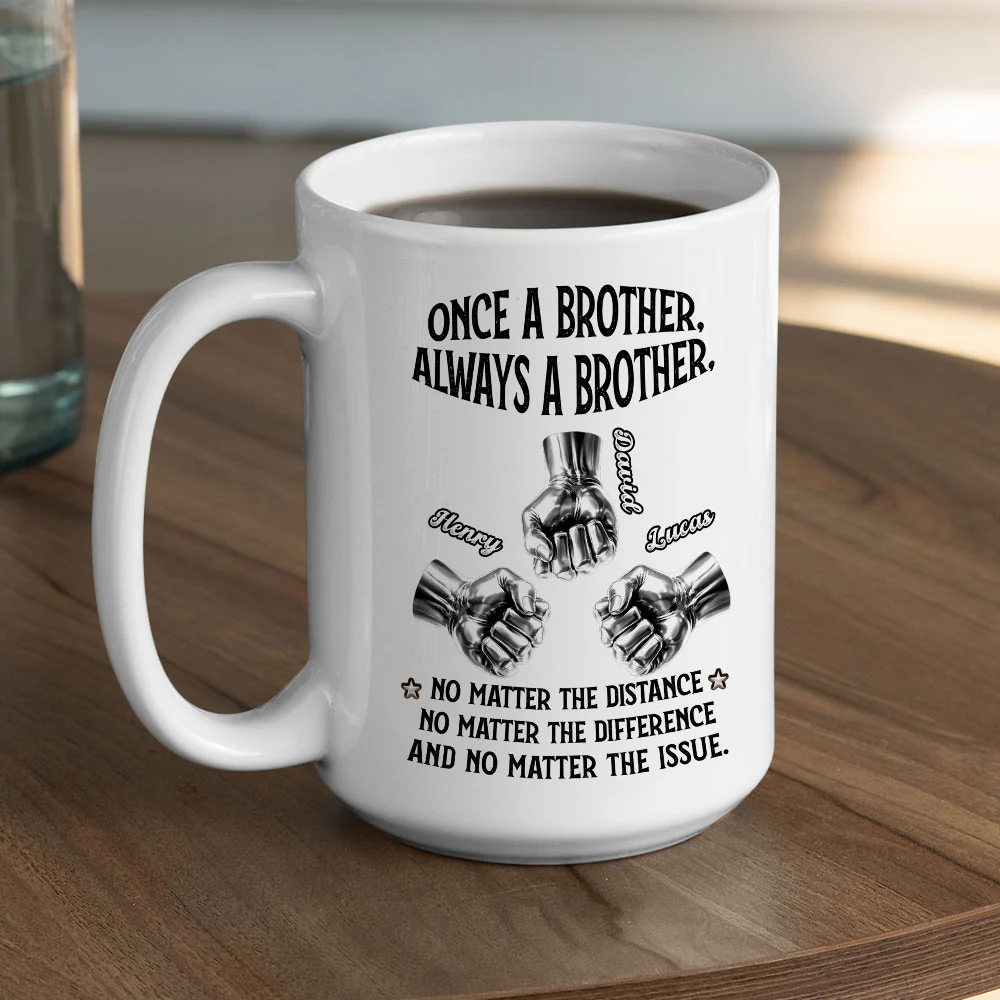 Always My Brother - Personalized Custom Coffee Mug - Image 3