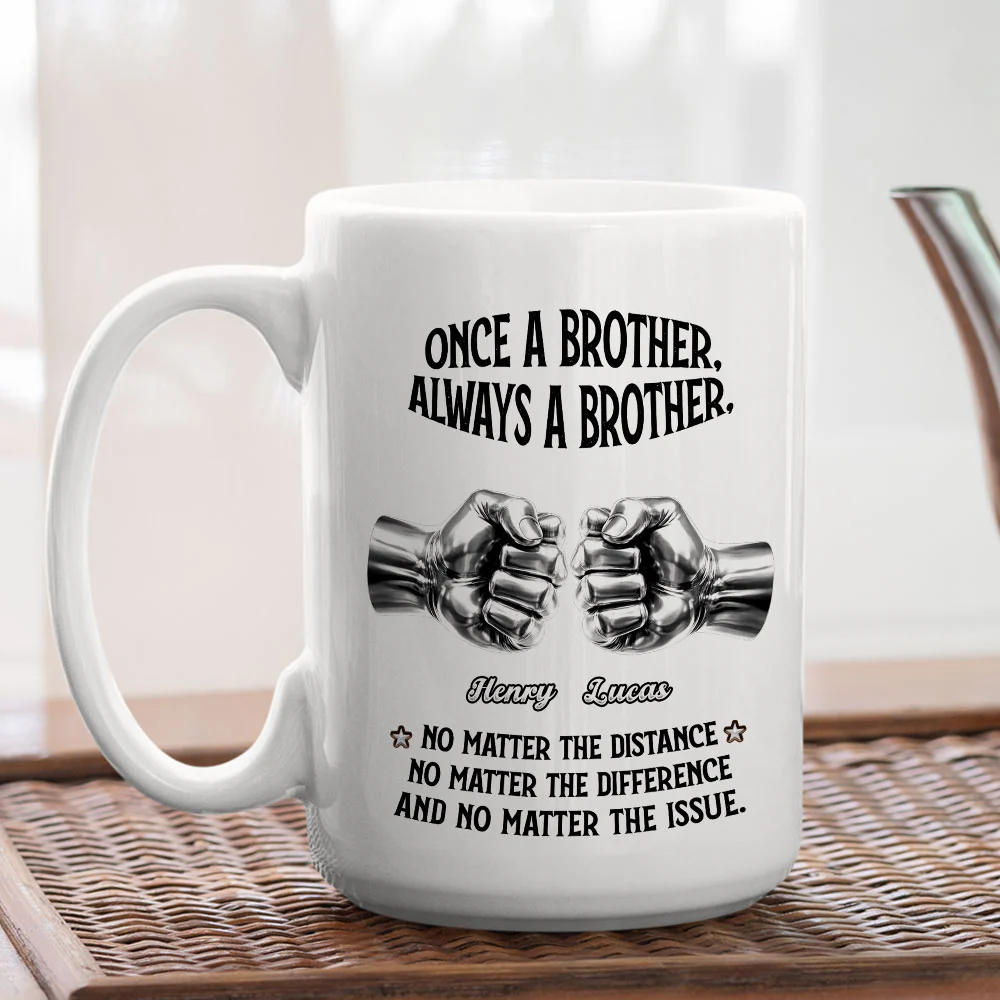 Always My Brother - Personalized Custom Coffee Mug - Image 4
