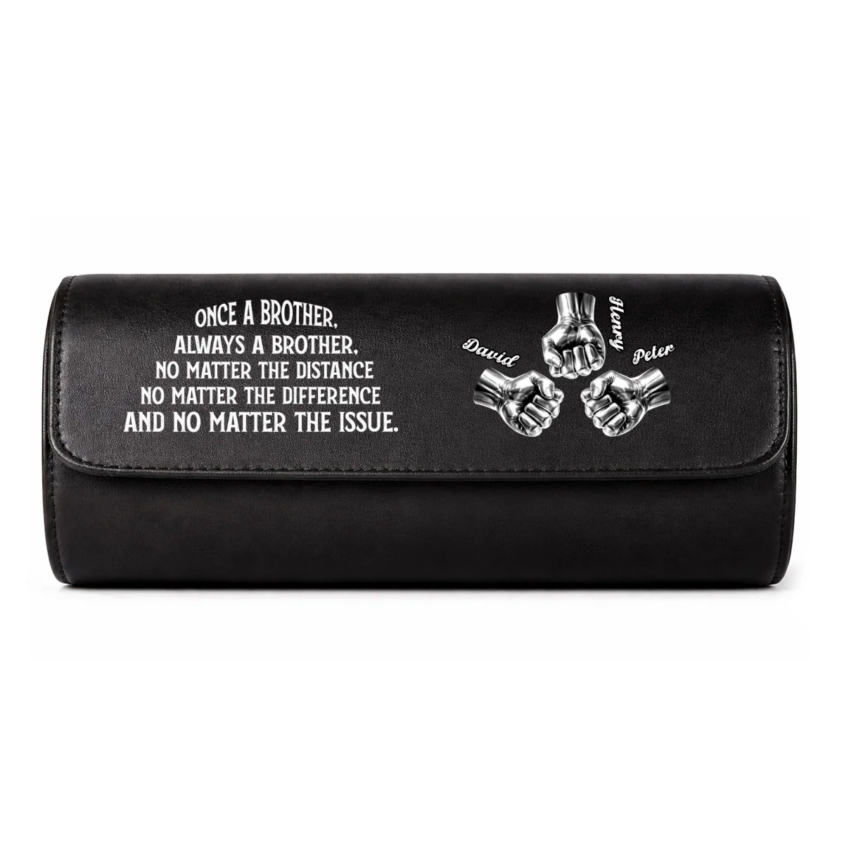 Always My Brother - Personalized Custom Leather Watch Case - Image 11