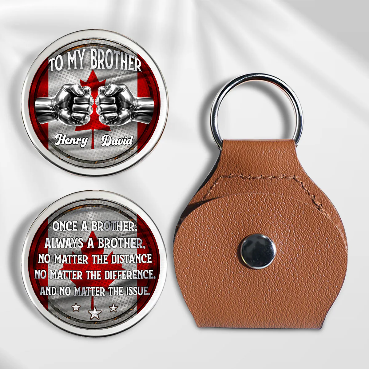 Always My Brother - Personalized Custom Pocket Hug - Image 2