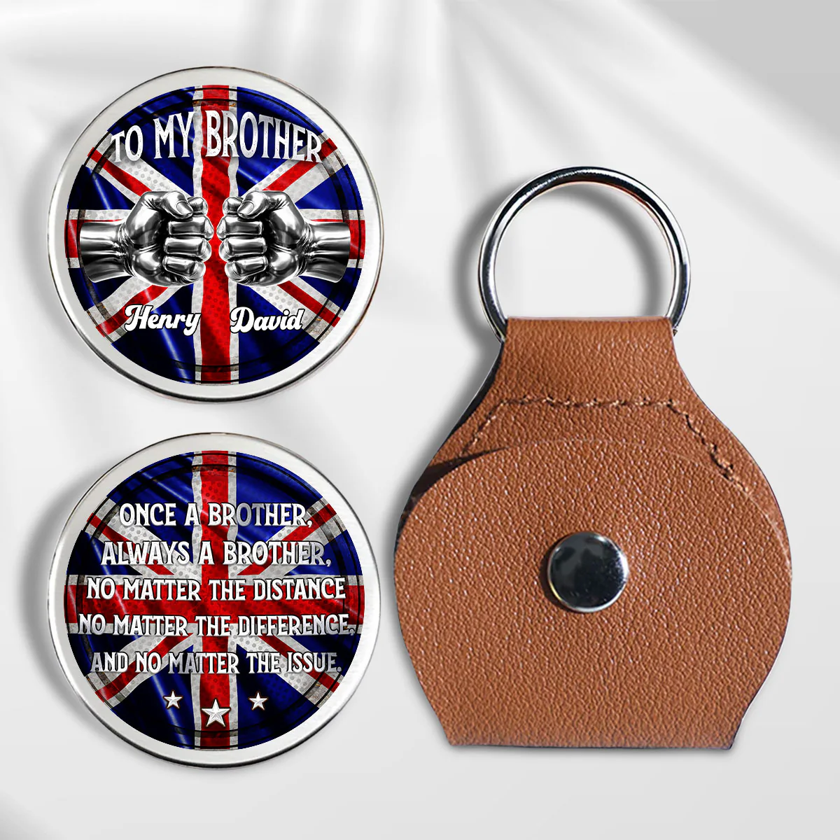 Always My Brother - Personalized Custom Pocket Hug - Image 3