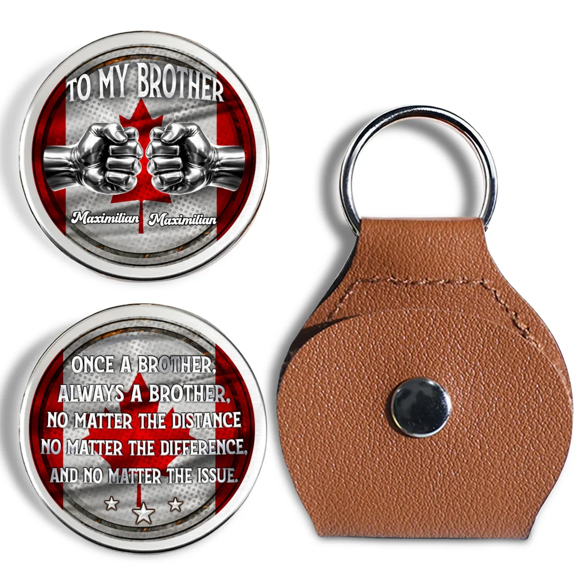 Always My Brother - Personalized Custom Pocket Hug - Image 6