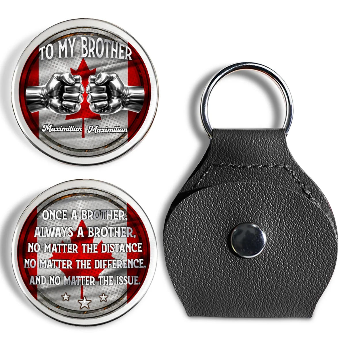 Always My Brother - Personalized Custom Pocket Hug - Image 7
