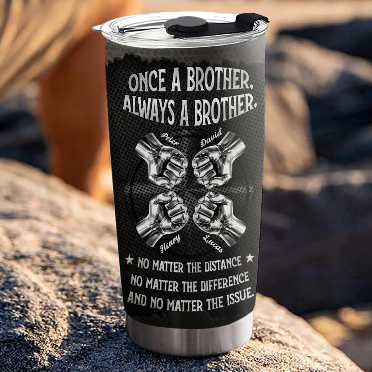 Always My Brother - Personalized Custom Tumbler - Image 3
