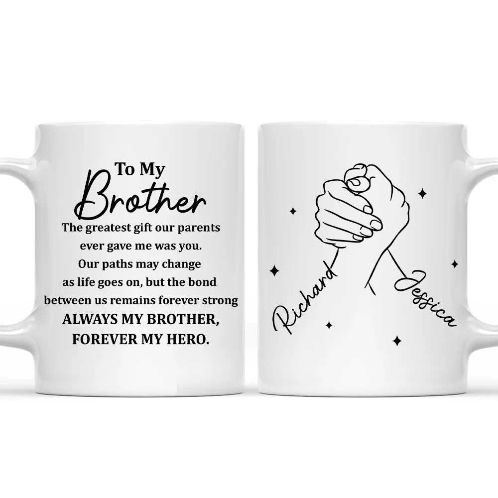 Always My Brother Version 2 - Personalized Custom Coffee Mug