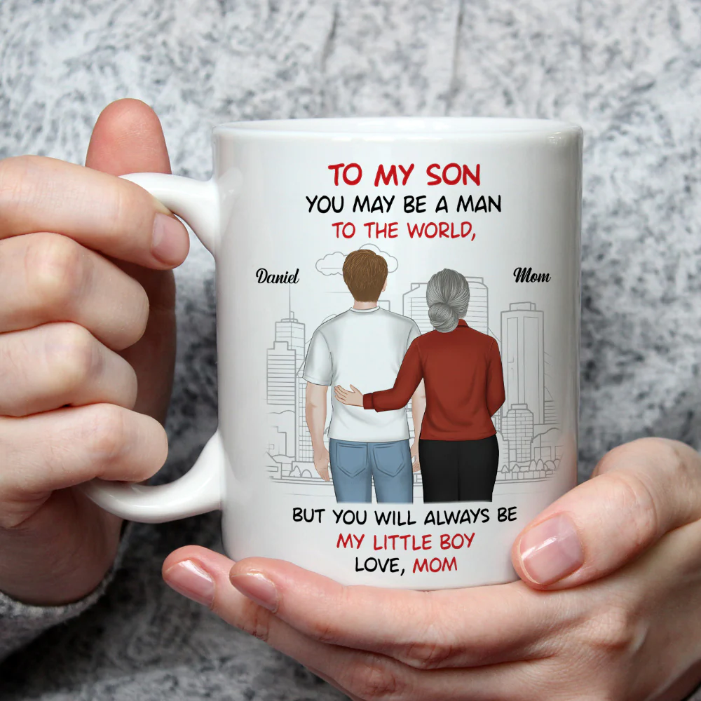 Always My Little Boy - Personalized Custom Coffee Mug - Image 3