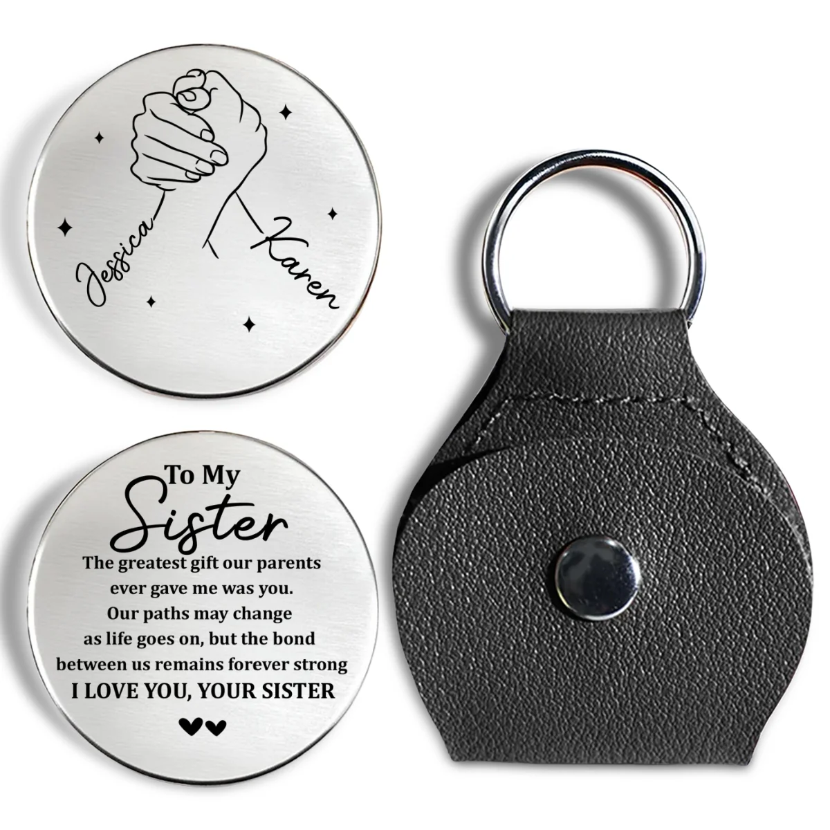 Always My Sister - Personalized Custom Pocket Hug - Image 7
