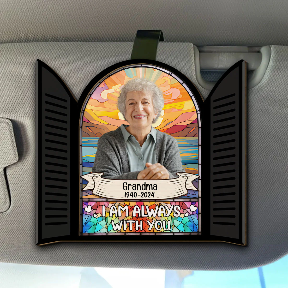 Always Near You - Personalized Custom Car Visor Clip - Image 2