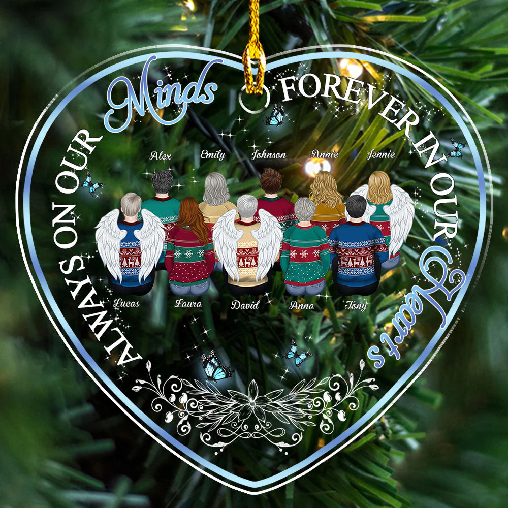 Always On Our Minds - Personalized Custom Acrylic Ornament - Image 4