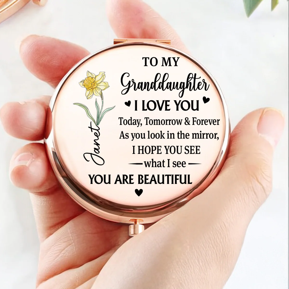 Always Remember How Special You Are - Personalized Custom Compact Mirror - Image 2