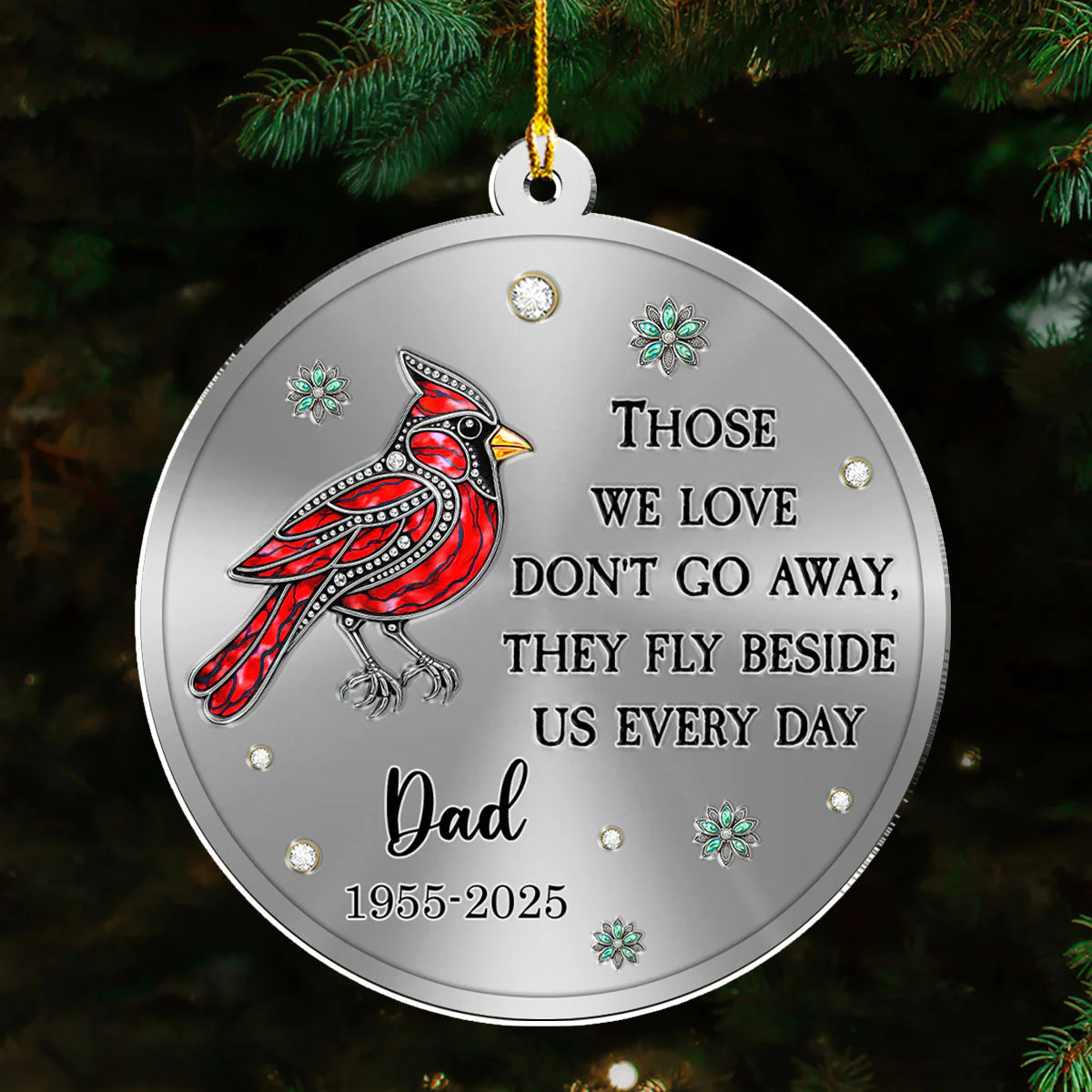Always Remembered - Personalized Custom Acrylic Ornament - Image 5