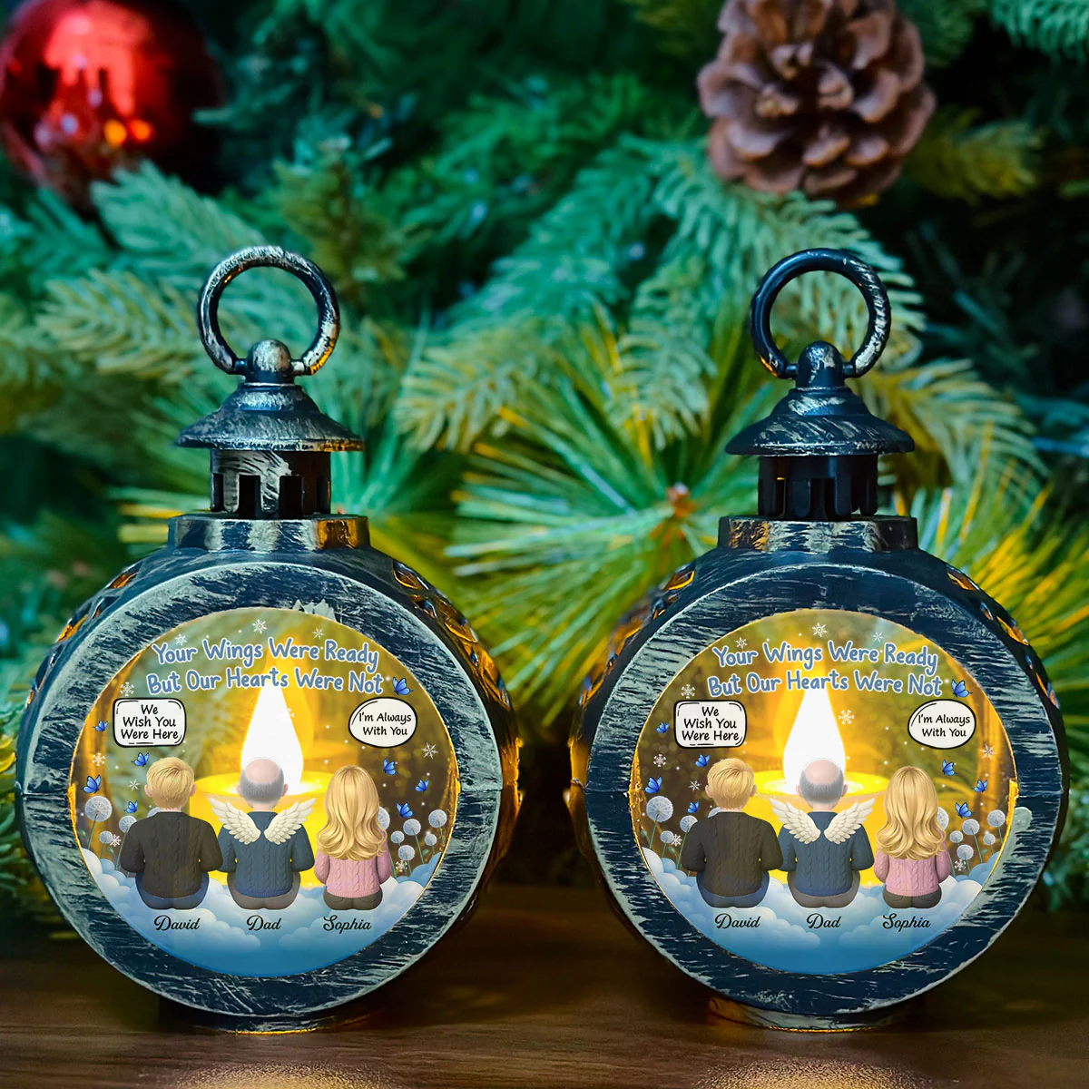 Always Shine In My Heart - Personalized Custom Christmas Lantern - Image 2