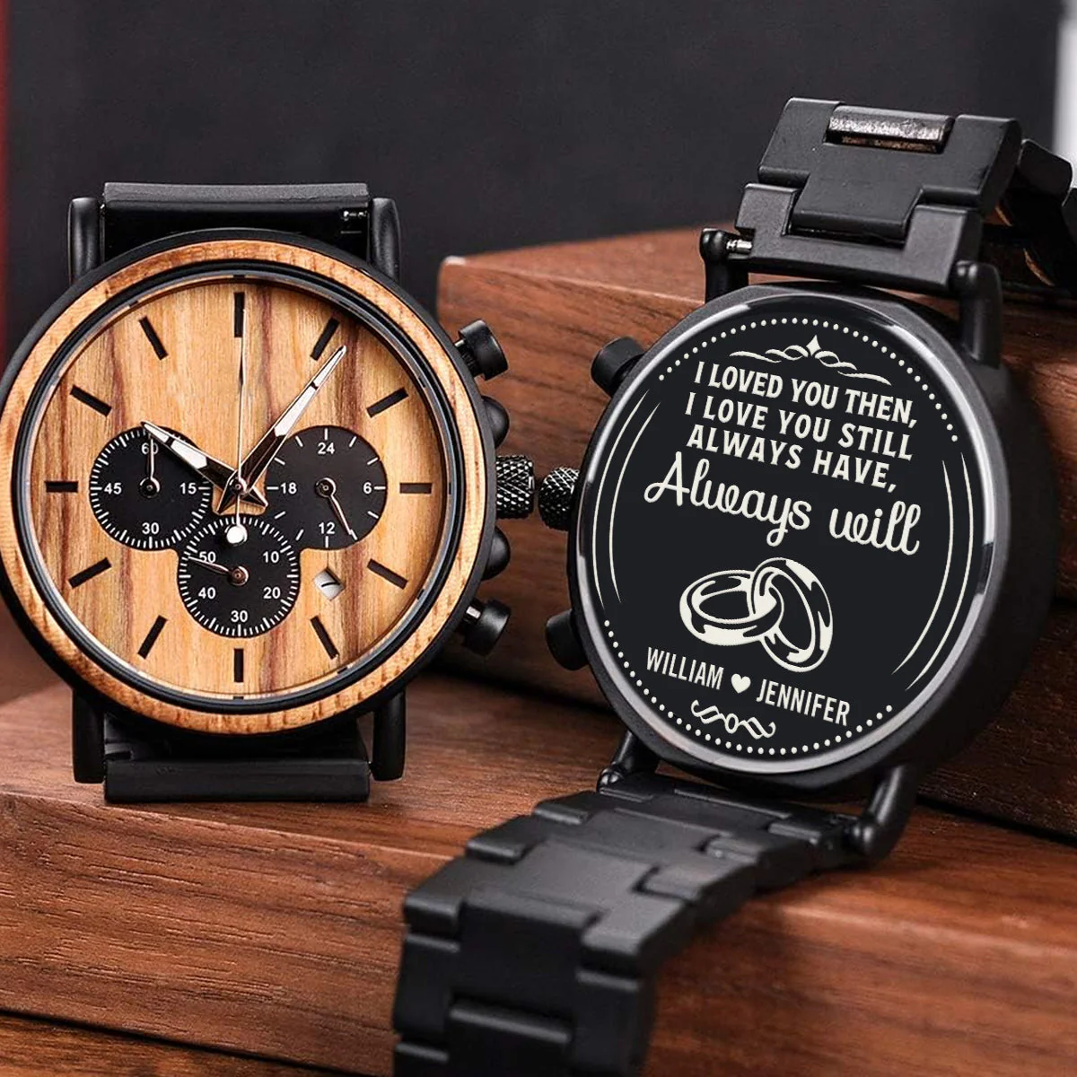 Always Will - Personalized Engraved Wooden Watches GP009 - Image 4