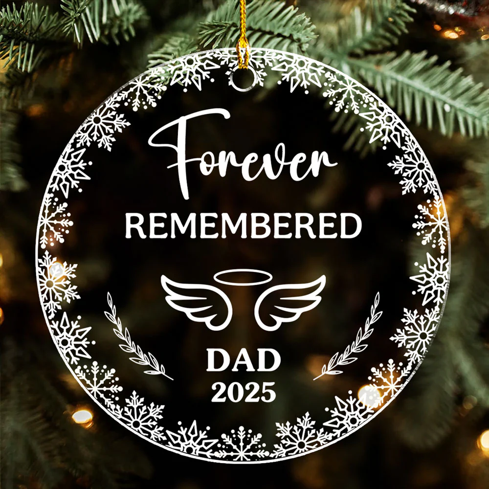 Always With Me In Spirit - Personalized Custom Acrylic Ornament - Image 4