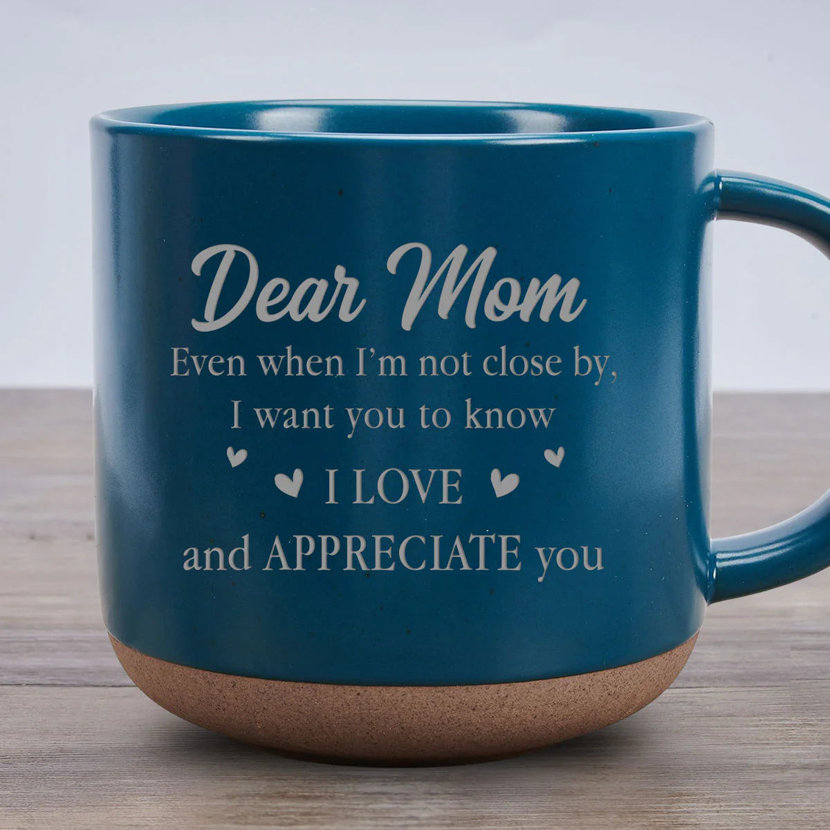 Always With You Mom - Personalized Custom Engraved Pottery Mug - Image 2