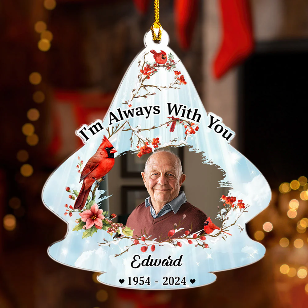 Always With You - Personalized Custom Acrylic Ornament - Image 5