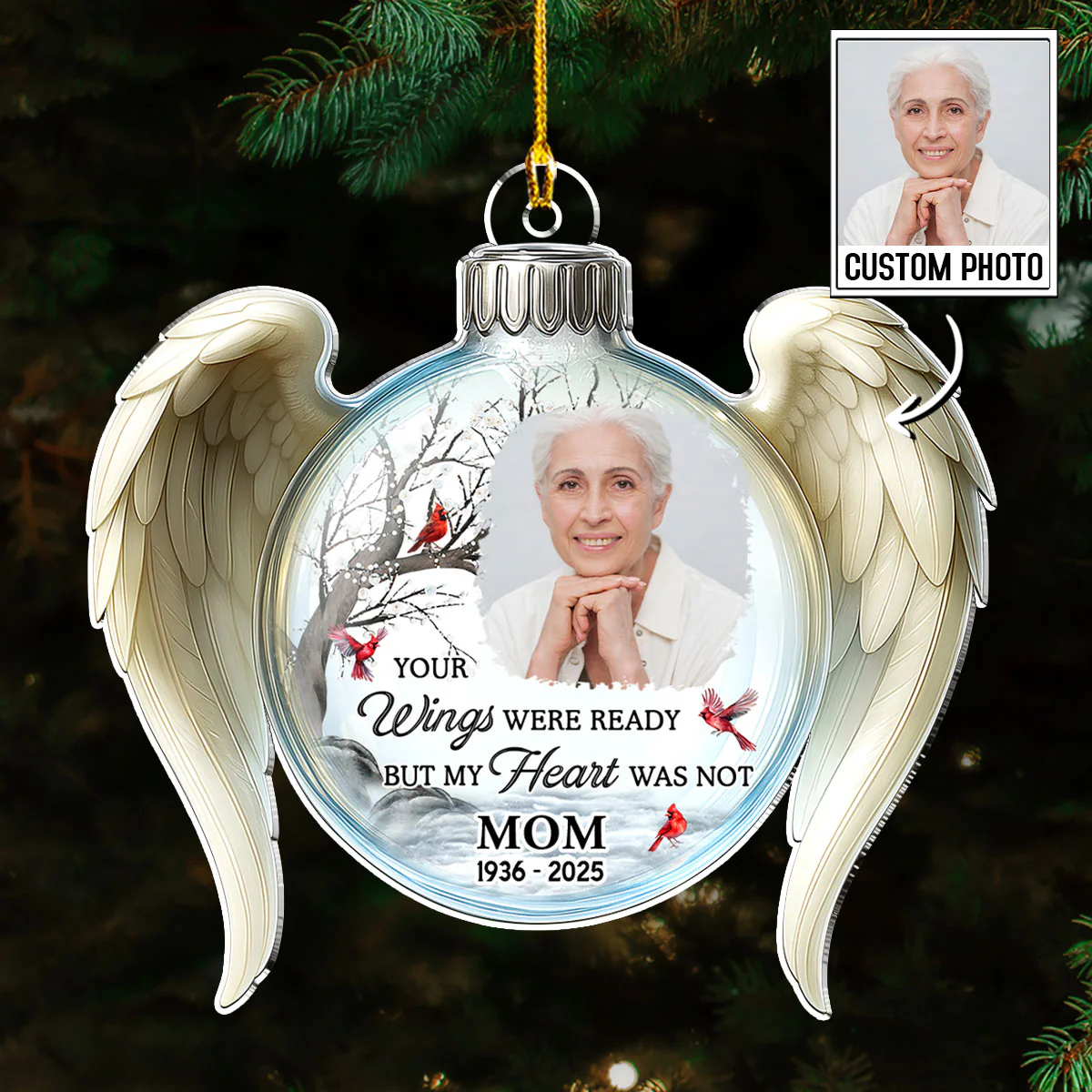 Your Love Still Lives Here - Personalized Custom Acrylic Ornament