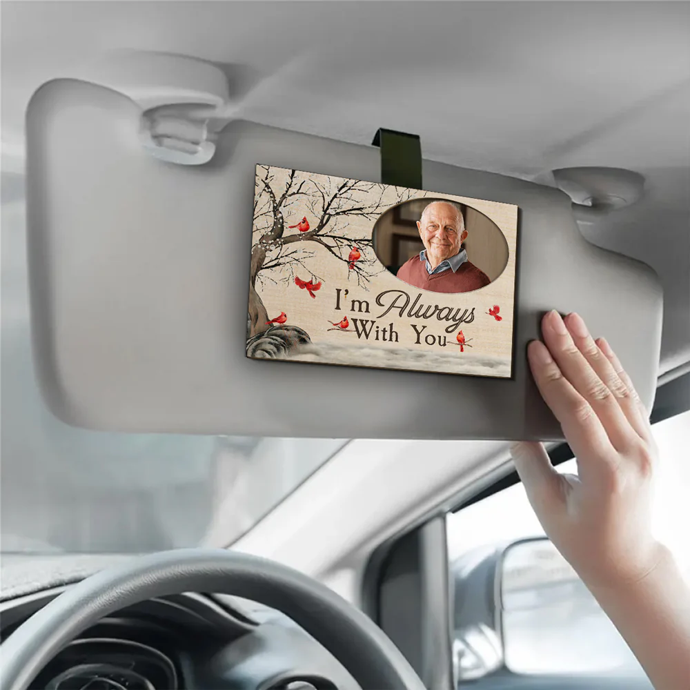 Always With You - Personalized Custom Car Visor Clip - Image 3