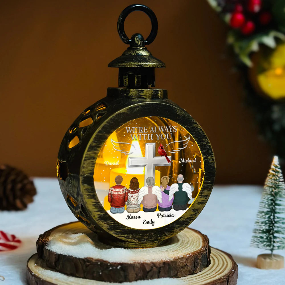 Always Beside You - Personalized Custom Christmas Lantern - Image 5