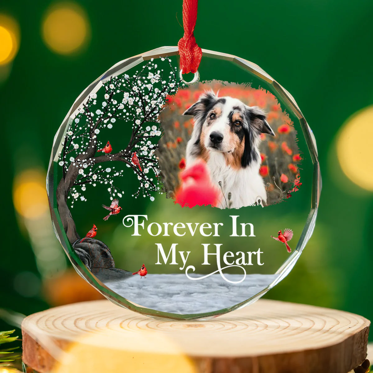 Always With You - Personalized Custom Glass Ornament - Image 5