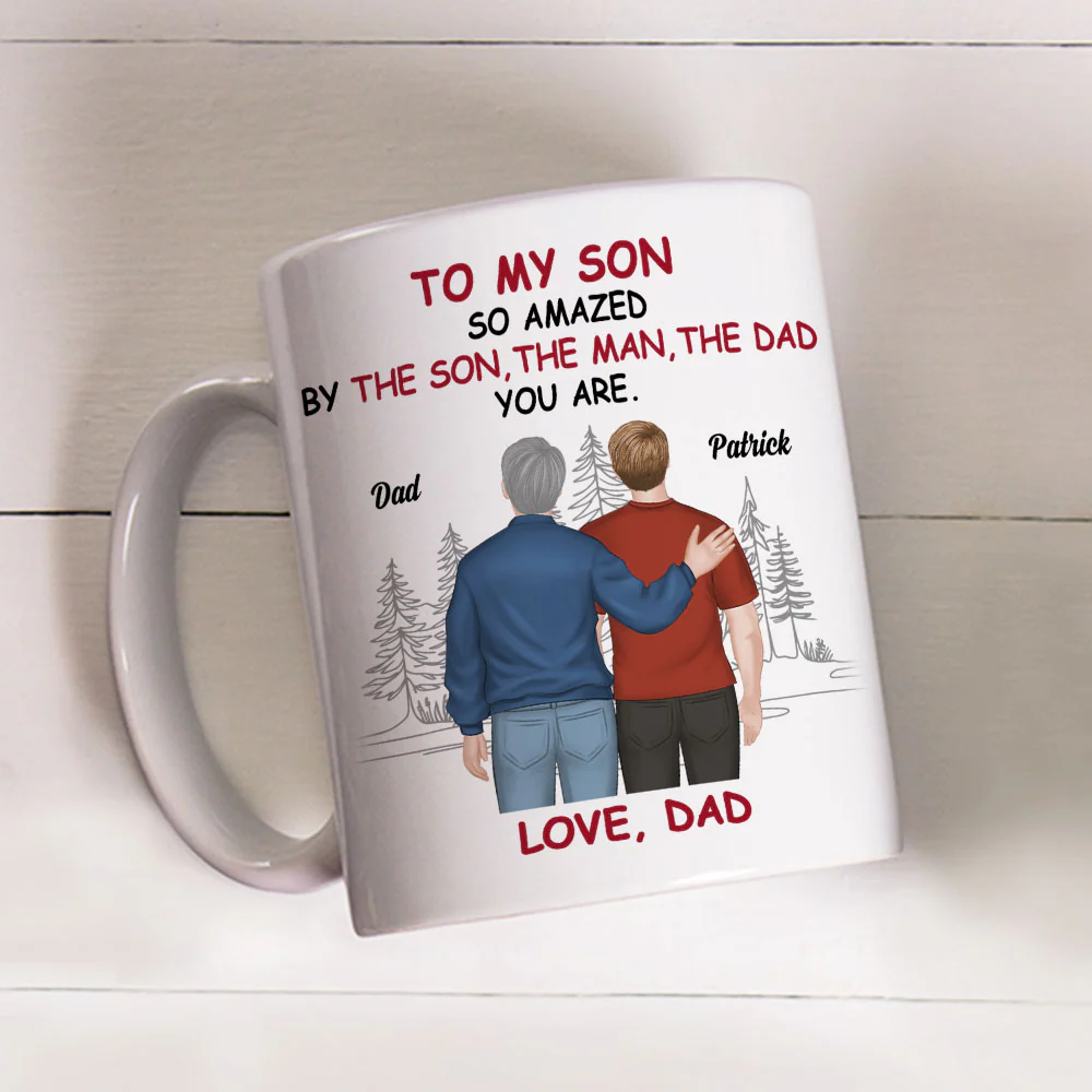 Amazing Son - Personalized Custom Coffee Mug - Image 3