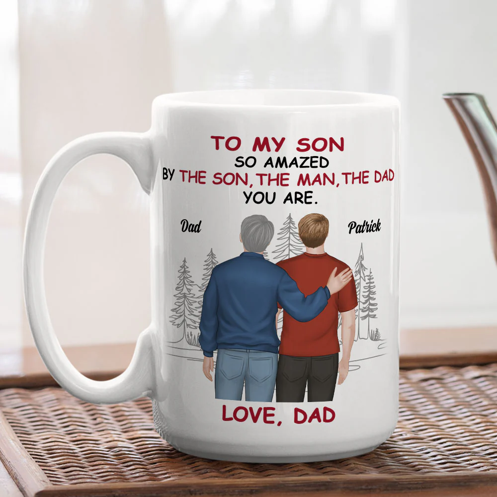 Amazing Son - Personalized Custom Coffee Mug - Image 5