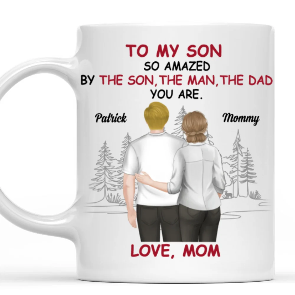Amazing Son - Personalized Custom Coffee Mug - Image 6