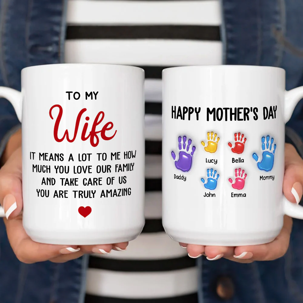 Amazing Wife - Personalized Custom 3D Inflated Effect Mug - Image 4