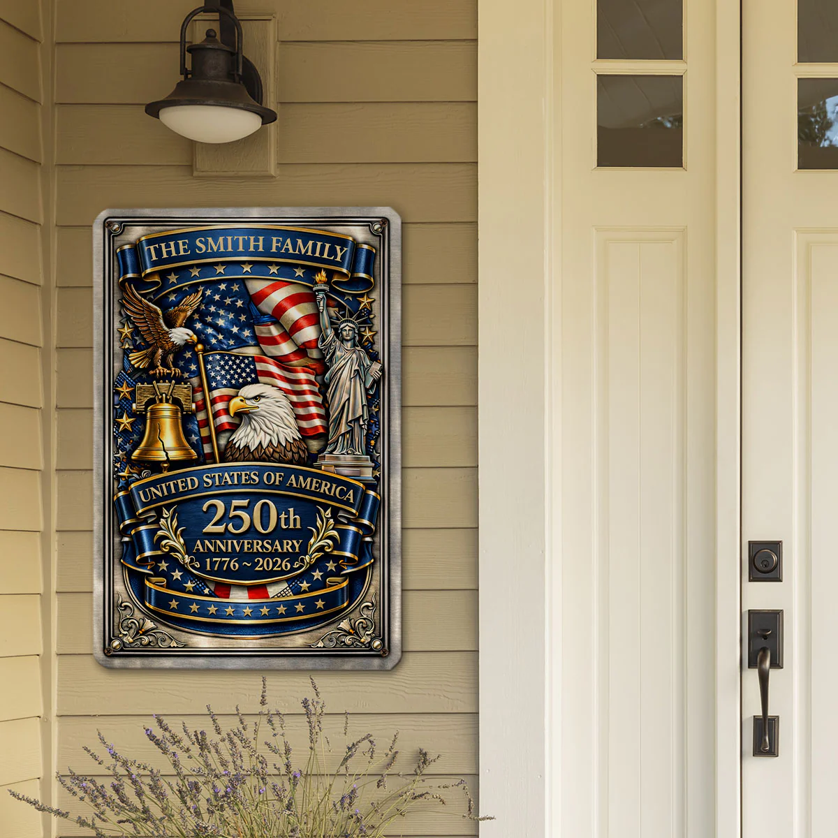 America Anniversary - Personalized Custom 3D Inflated Effect Metal Sign - Image 4