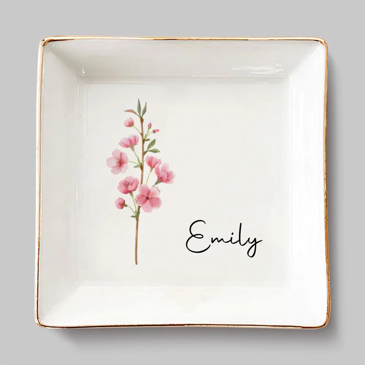 AMZ Friends Are Flowers That Never Fade - Personalized Custom Jewelry Dish