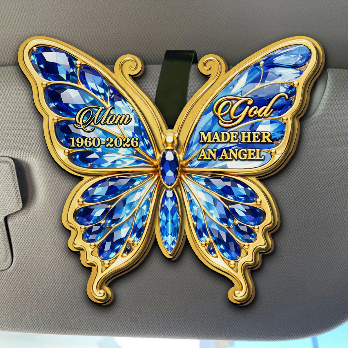 An Angel He Made - Personalized Custom 3D Effect Car Visor Clip