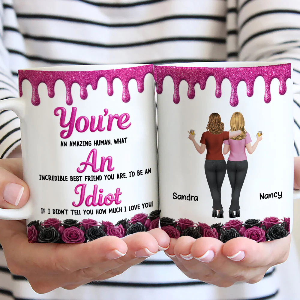 An Incredible Best Friend - Personalized Custom 3D Inflated Effect Mug - Image 3