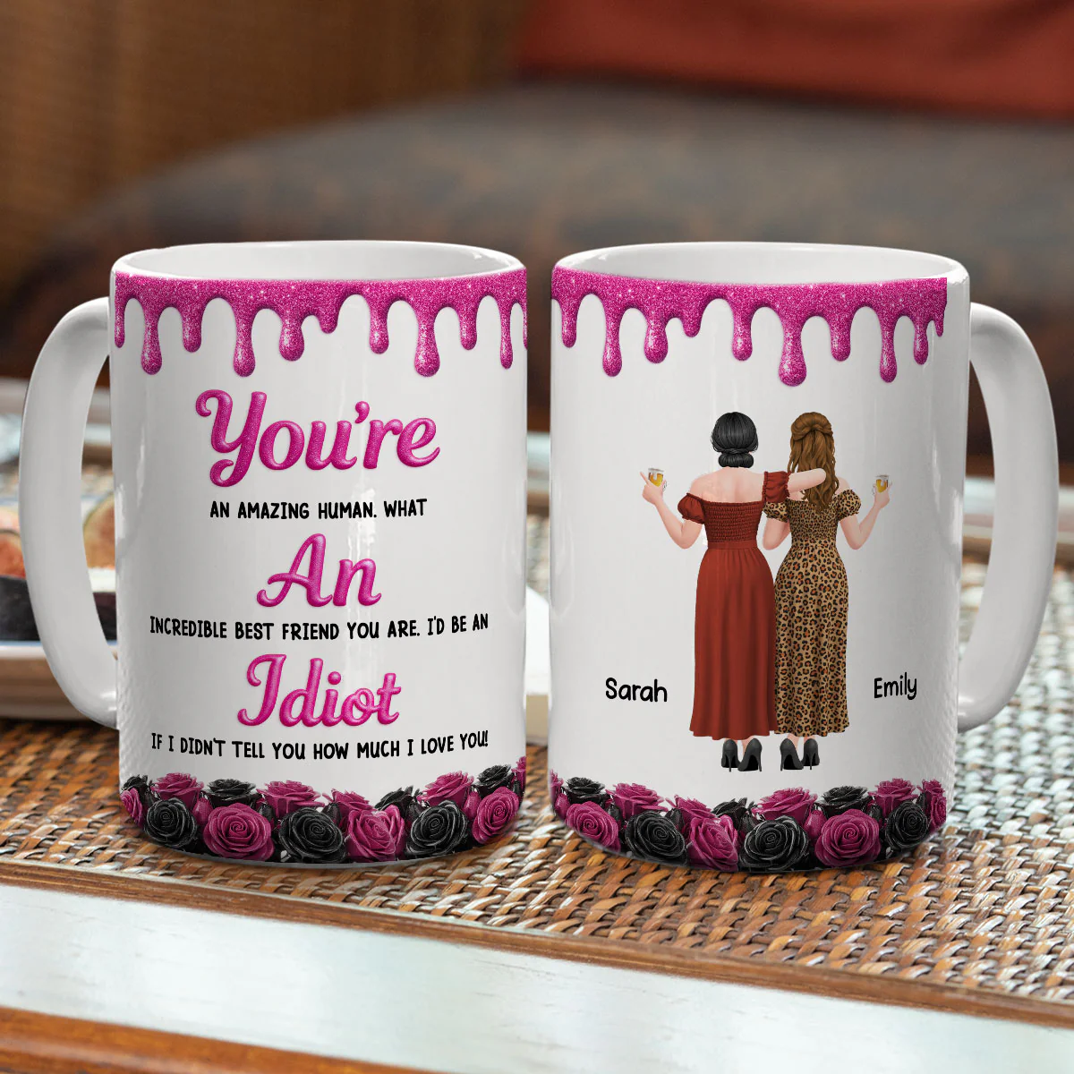 An Incredible Best Friend - Personalized Custom 3D Inflated Effect Mug - Image 5