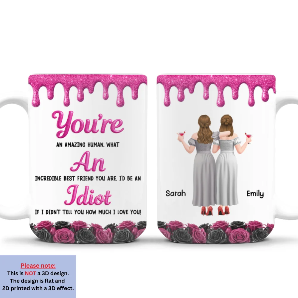 An Incredible Best Friend - Personalized Custom 3D Inflated Effect Mug - Image 8