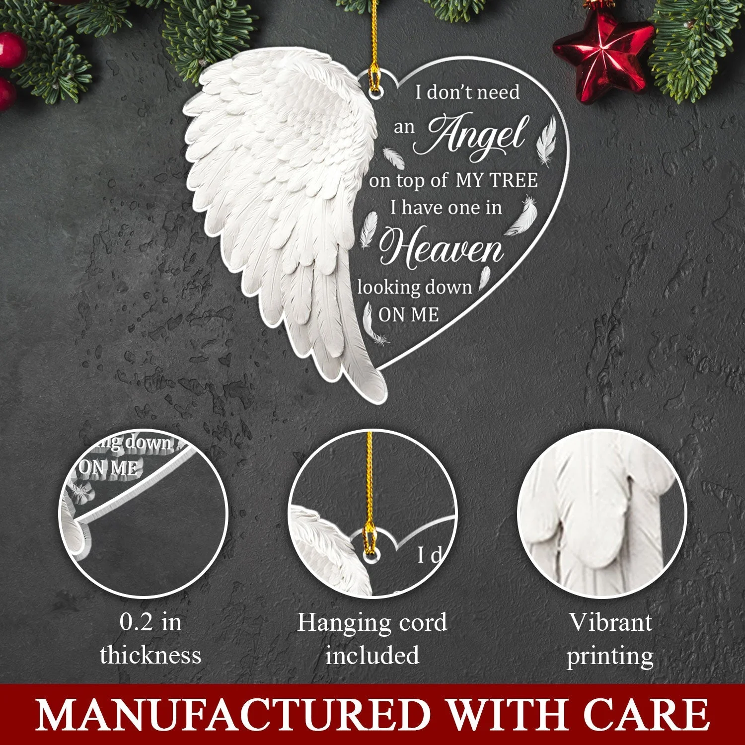 Angel In Heaven - Acrylic Ornament - Image 5